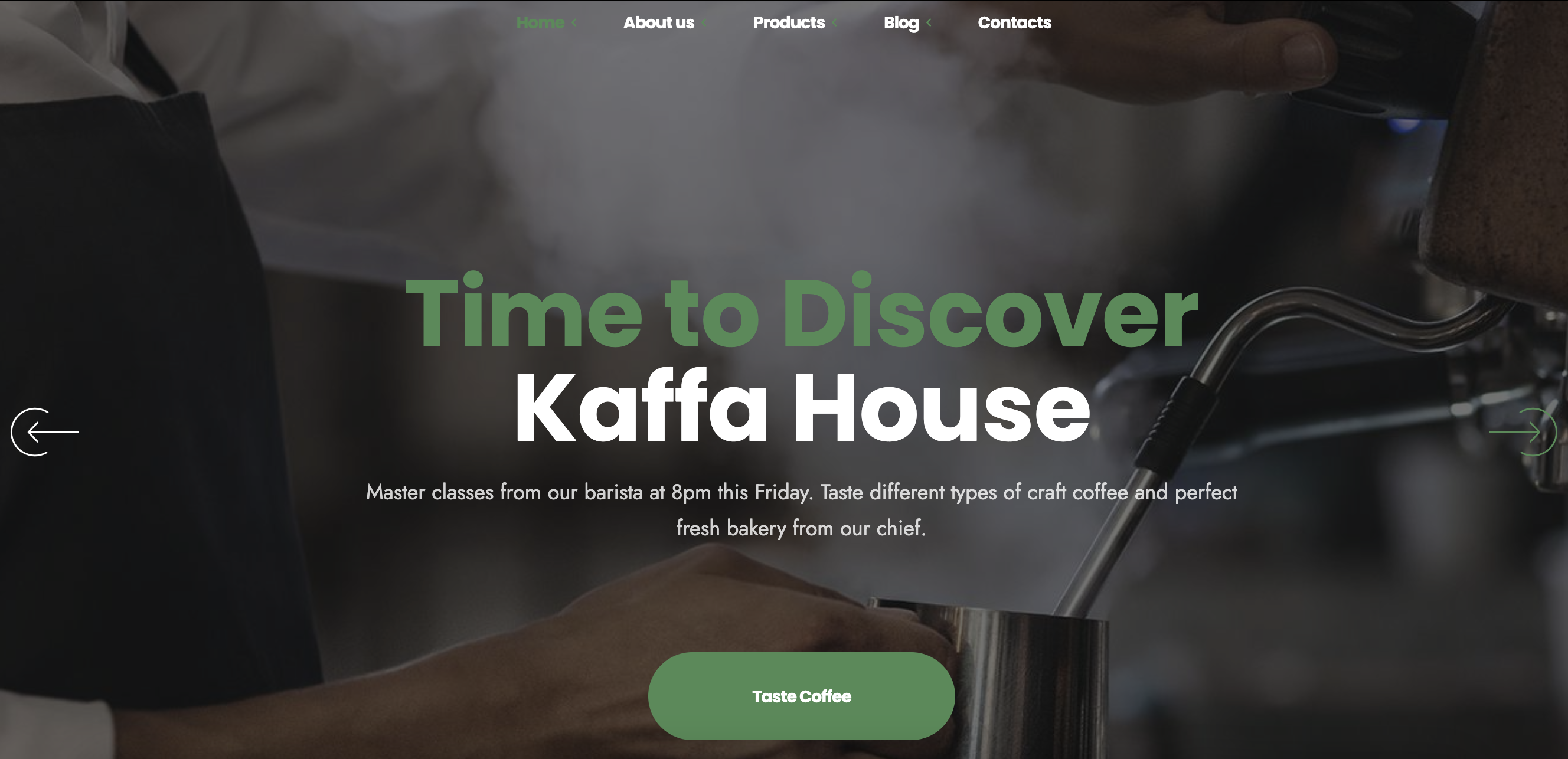 Coffee Shop Website