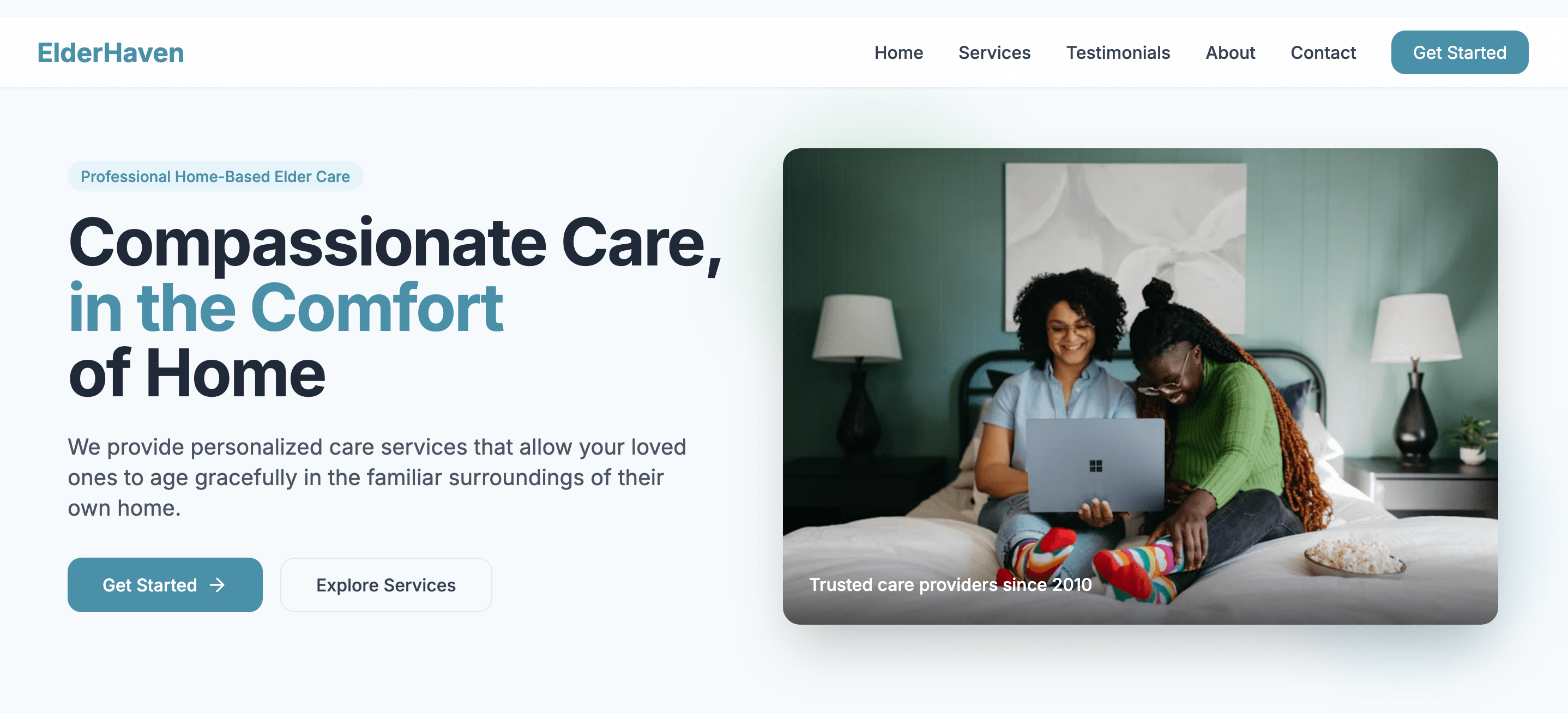 Home-Based Elder Care Service