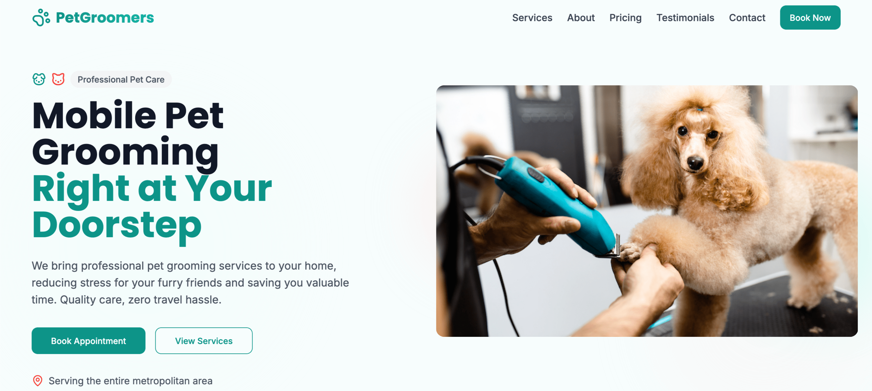 Mobile Pet Grooming Service